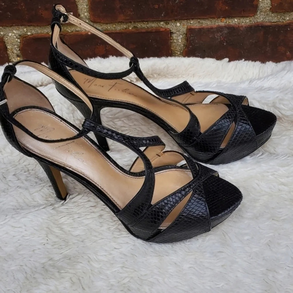Marc Fisher faux snake stiletto sandals 8.5 - Picture 2 of 13